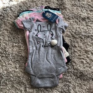 0-3 M NWT baby girl onesies